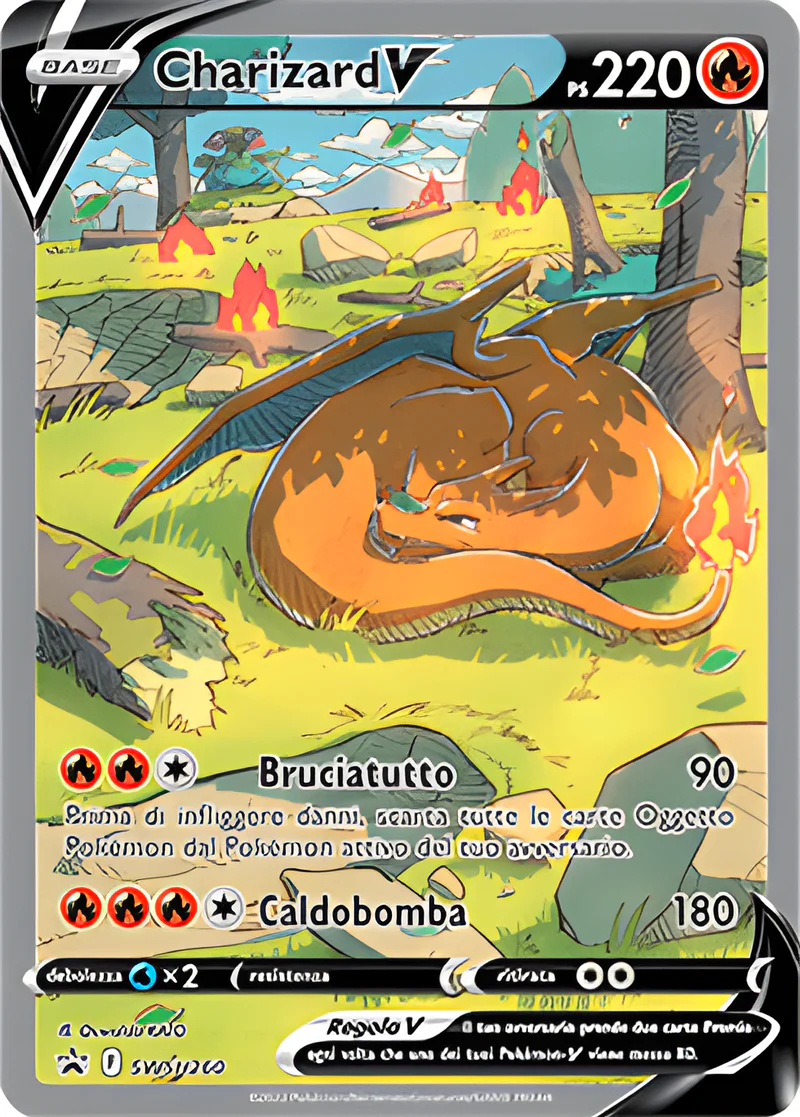 Promo SWSH260 Charizard V Alternative Art (IT) – NEAR MINT